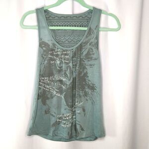 MUDD Razorback Swing Tank Top Scoop Neck Loose Relaxed Fit Rayon Womens Small